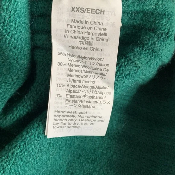 J. Crew green mockneck sweater - Picture 5 of 5